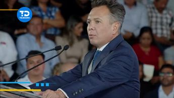Pablo Lemus durante la sesión solemne en Tlajomulco