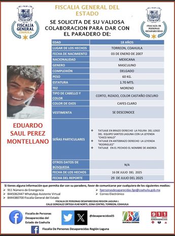 . La colaboración ciudadana es fundamental en estos momentos cruciales para la familia.