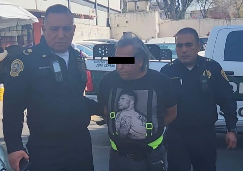 El adulto mayor fue detenido una hora después de asaltar el banco / Cortesía.