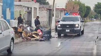 La lluvia no frenó el trabajo del colectivo de búsqueda. | Alan Castellanos