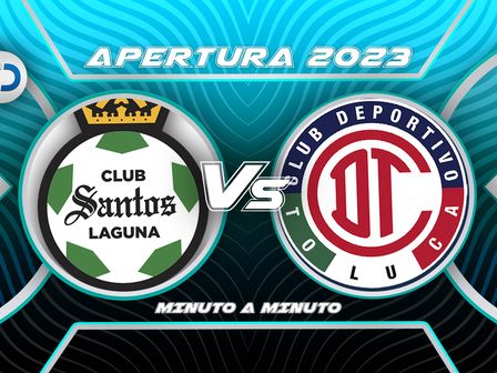 Santos vs Toluca jornada 16 Liga Mx Minuto a minuto