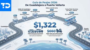Tarifas de Guadalajara a Puerto Vallarta en 2026. | Imagen realizada con apoyo de la inteligencia artificial de NotebookLM