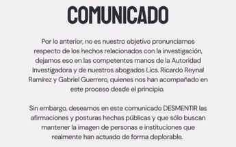 Este fue el comunicado de los padres de familia de Rudy. | Especial