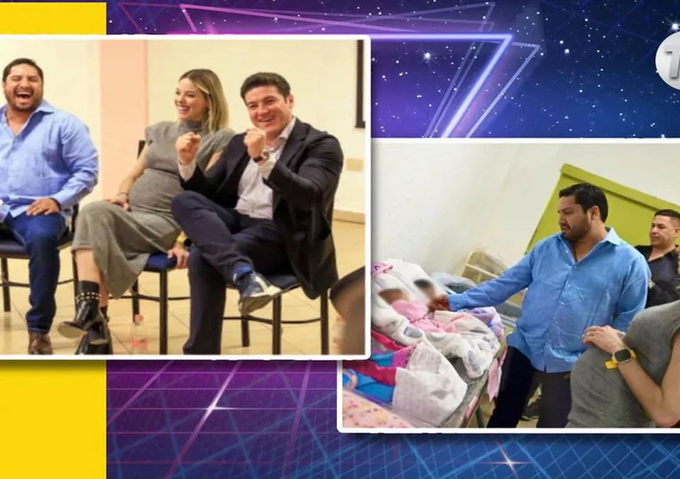 Julión Álvarez visita DIF Capullos junto a Mariana Rodríguez y Samuel García