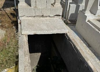 Tumba abierta en el Panteón de Guadalajara / Diana Barajas