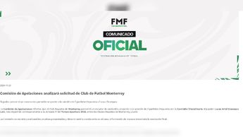 Comunicado de Rayados buscando apelar suspensión de Lucas Ocampos / Captura