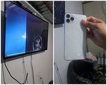 La mujer habría lanzado el celular de su pareja contra una pantalla de televisión en el domicilio en Guadalupe. | Cortesía