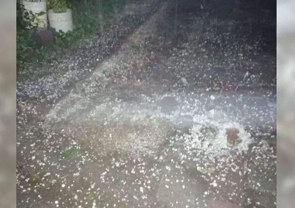 Cae granizo en Galeana, al sur de Nuevo León