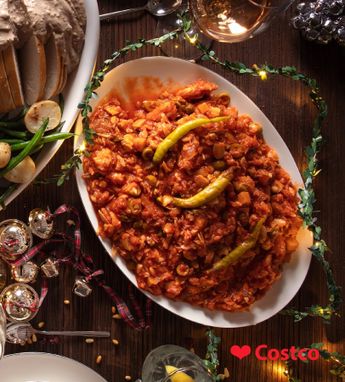 Así se ve el bacalao preparado que venden las sucursales Costco; se encuentra listo para calentarse y disfrutarse / Cortesía