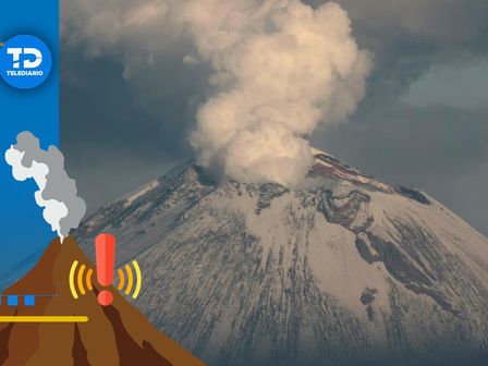 Actividad del volcán Popocatépetl hoy sábado11 de mayo / Agencia Es Imagen