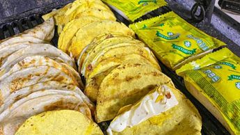 Queso que coció regio en asador. | Especial