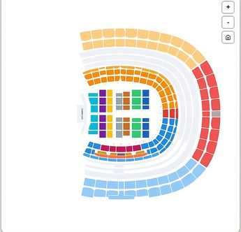 Mapa de Zonas del concierto Prófugos del anexo | Screenshot página kingticketboleto.com