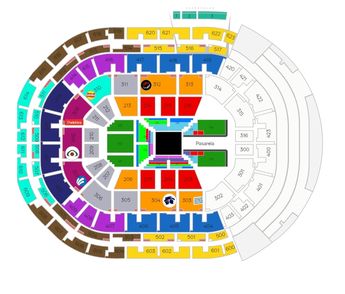 Mapa de zonas de la Arena Guadalajara para el WWE Live Tour 2026 | Super Boletos