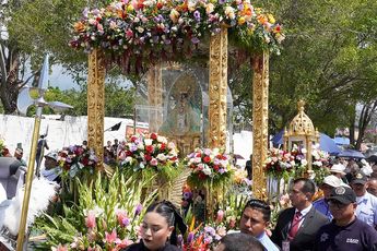 La imagen de la Virgen de Zapopan fue traída a la basílica en el año 1530. | Fb: Peregrino Zapopano