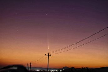 El cometa fue captado en Mina, Nuevo León. | Especial