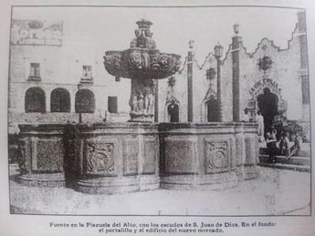 Fuente en el mercado de El Alto / Puebla Antigua