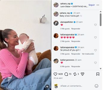 La modelo compartía videos con su bebé en sus redes sociales.