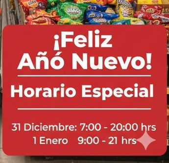 Horarios Bodega Aurrera en Año Nuevo. | Imagen hecha con inteligencia artificial de Gemini