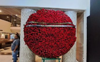 La Gilbertona recibió diversos arreglos florales en su funeral / Manuel Aceves.