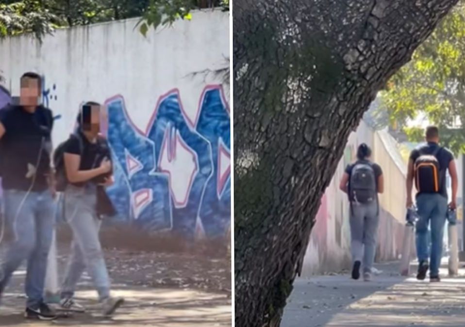 La pareja fue captada por una usuaria de Facebook, quien compartió el video en redes sociales | Captura de pantalla Facebook Yessenia Barraza