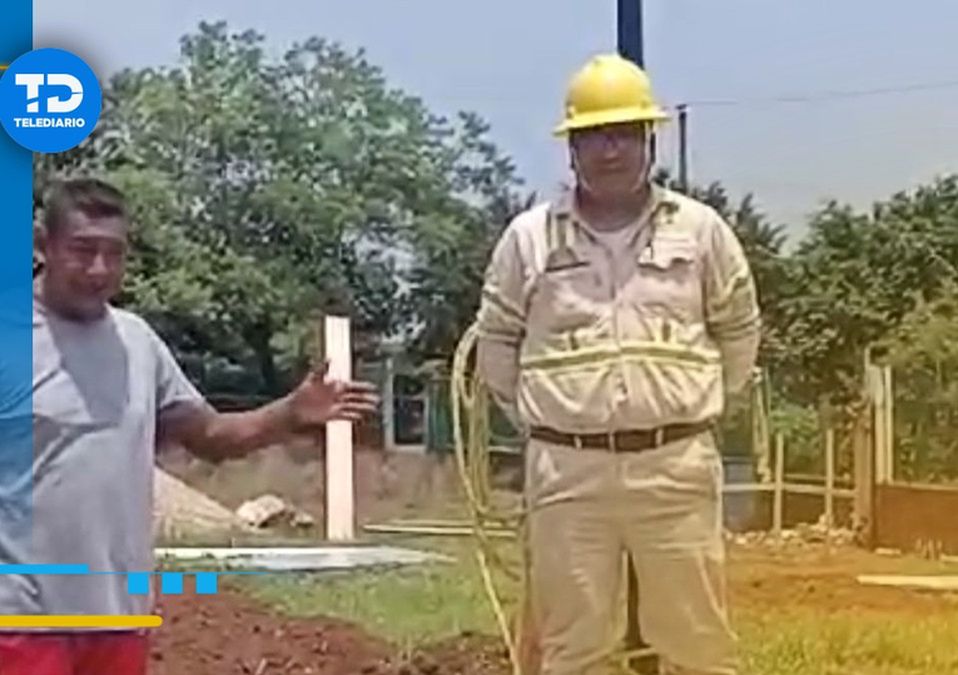 Amarran a trabajador de la CFE en Veracruz / Fluvio César Martínez
