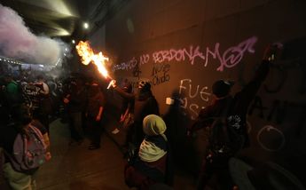 Bloque Negro en la marcha del 2 de octubre/ Javier Ríos