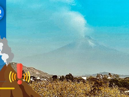 La actividad del popocatépetl permanece en la fase 2 del Semáforo de Alerta Volcánica / Andrés Lobato