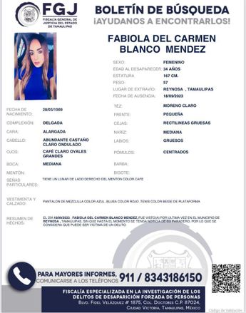 Fabiola del Carmen Blanco Méndez | Cortesía