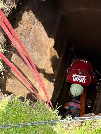 El rescate se complicó por el poco espacio para maniobrar. | Protección Civil de Zapopan