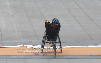 Gonzalo Baldovinos, ganador del Maratón CdMx en categoría de silla de ruedas | Javier Ríos