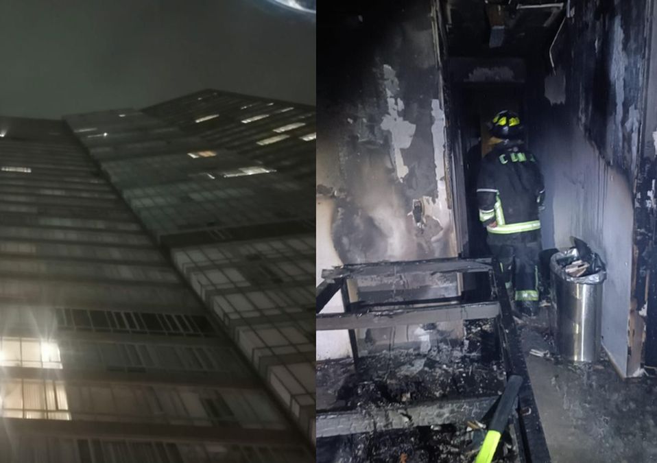 El incendio se registró la madrugada de este sábado 22 de abril /@Bomberos_CDMX