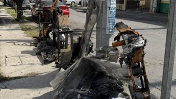 Así quedó la casa de Carlos Ferral en Guadalupe. | Especial