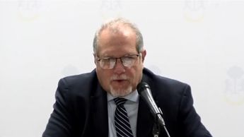 Salvador de los Santos González, fiscal de Jalisco, durante conferencia sobre seguridad | Telediario
