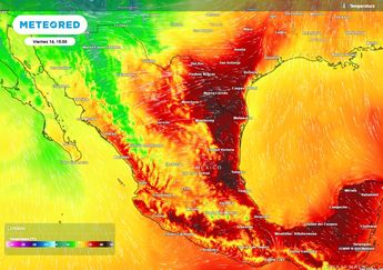 El intenso calor aumentará en estados de la Vertiente del Golfo y sureste, desde Coahuila hasta Yucatán con extremas superiores a 45 °C / Meteored