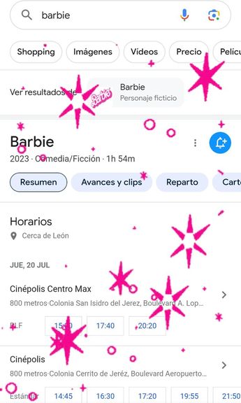 Barbie en Google