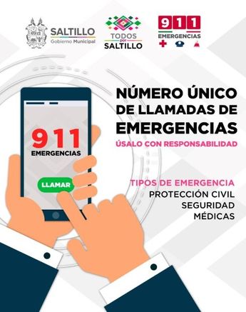 Mediante la aplicación 911 puedes reportar situaciones de emergencia o peligro.