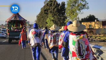 Peregrinos de diferentes partes de Puebla iniciaron su recorrido hacia la Basílica de Guadalupe | Melanie Torres