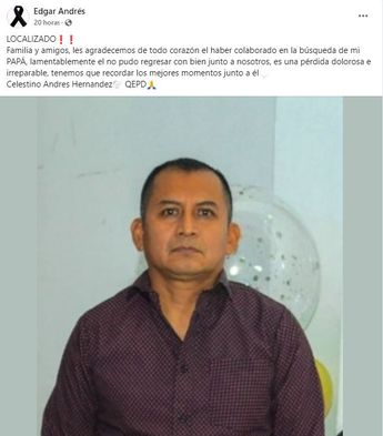 El hijo de Celestino informó la muerte de su padre en redes sociales. | Especial