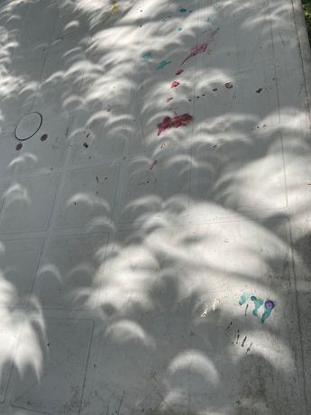 Eclispe solar 2024 comienza a reflejarse en la sombra