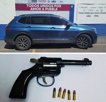 Además del vehículo, se logró decomisar un arma calibre .22 con cinco cartuchos útiles / Jesús Zavala