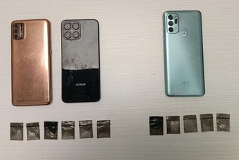 Objetos decomisados a los detenidos. | Cortesía