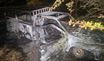 En el despliegue operativo se reportó el incendio de varios vehículos. | César Cabrera