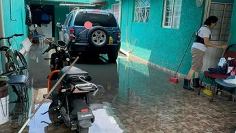Rubén Villanueva también tuvo pérdidas en su casa en Neza | Juan Camacho