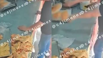 ¡Volaron pollos! Captan riña entre comerciantes de la alcaldía Gustavo A. Madero. / Carlos Jiménez