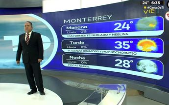 Clima en Monterrey para el viernes 2 de agosto