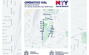 Cierres viales en Monterrey miércoles 27 noviembre