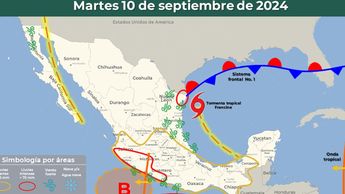 Clima en México martes 10 de septiembre