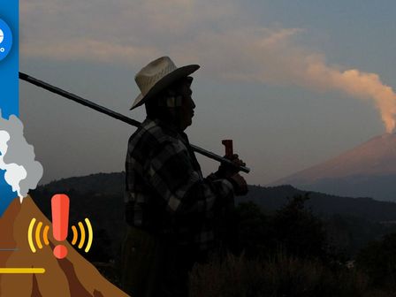 Actividad del Popocatépetl 25 de agosto de 2024 / Andrés Lobato