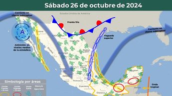 Clima sábado 26 de octubre