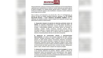 La Comisión Nacional de Honestidad y Justicia (CNHJ) de Morena inició un procedimiento sancionador de oficio contra las diputadas locales | Morena